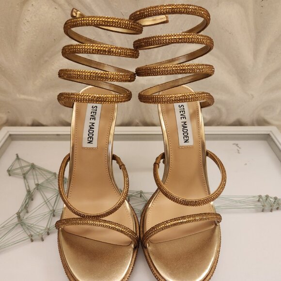 Steve Madden Women's Exotica Ankle Wrap Stiletto Dress Sandals. NIB. Size 6 - Picture 8 of 14